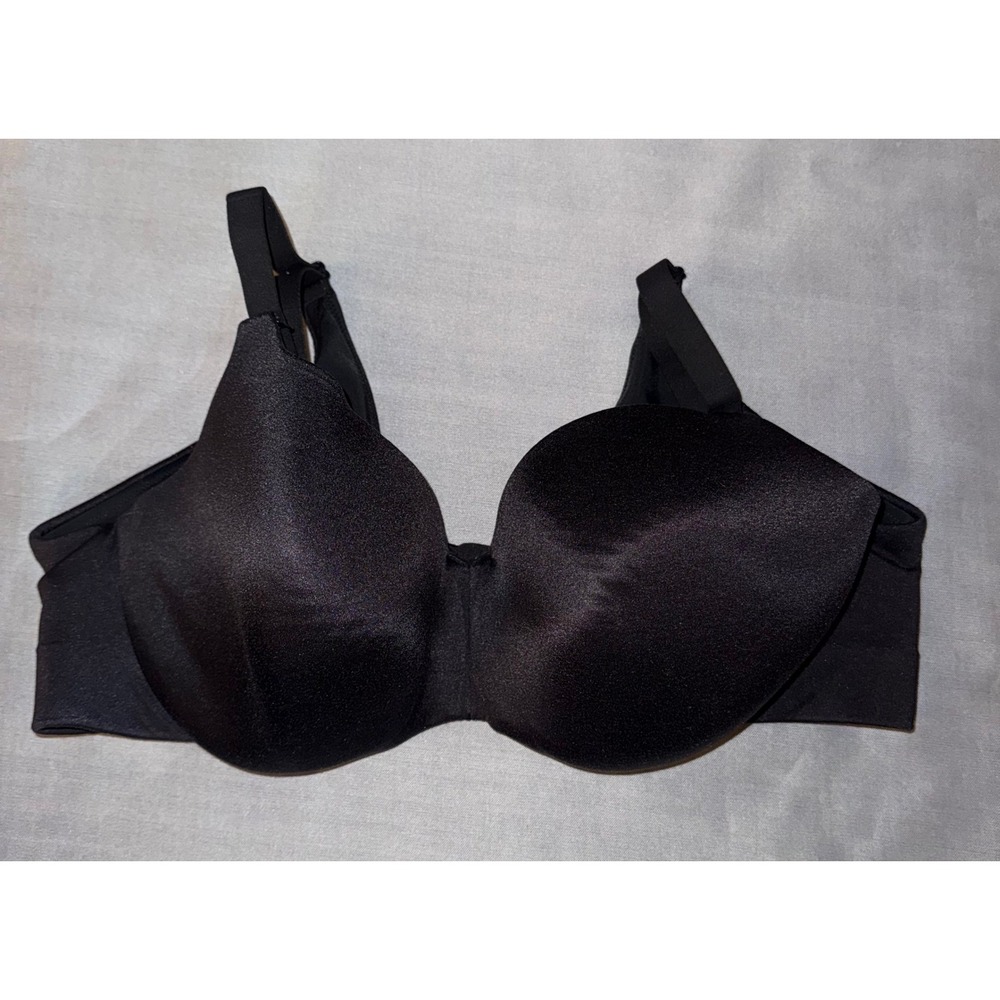 Cacique Black Back Smoother Lightly Lined Balconette Bra 44D